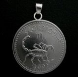 画像: ソマリランド１０シリング　コインペンダント　25mm