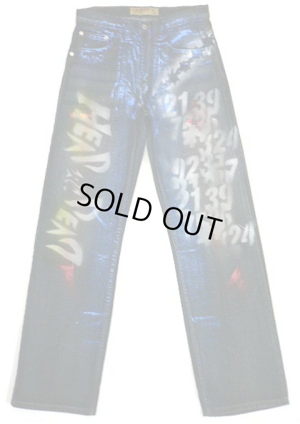 画像1: 【アウトレット】COMMASペイントジーンズtypeE訳有品　29インチ