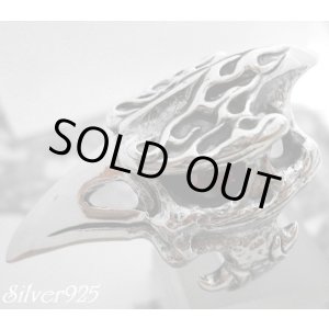 画像: ガーネット入りイーグルヘッドリング