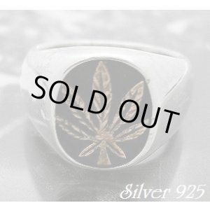 画像: マリファナ印台リング