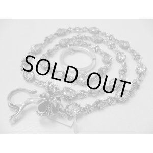 画像: silverジルコニア付クラウンウォレットチェーン