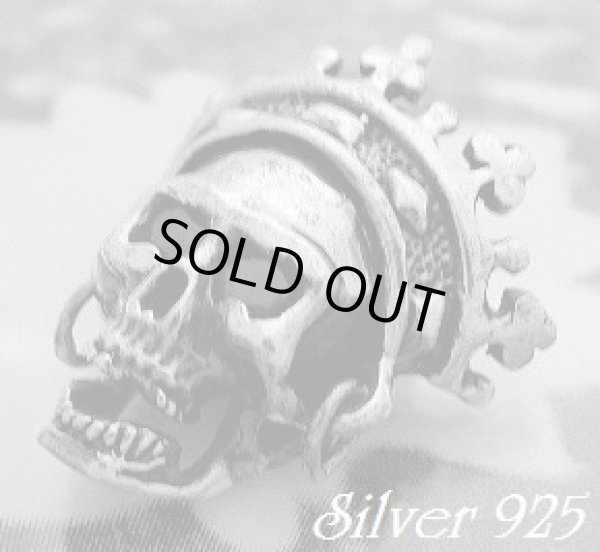 画像1: クラウンピアススカル オニキス　トップ