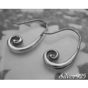 画像: シルバーピアス ウェーブフック