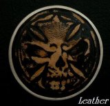 画像: 牛革レザースカルコンチョ　ナチュラル　直径　31mm