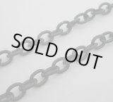 画像: 合金ブラックカラー丸あずきチェーン太　40/45/50cm