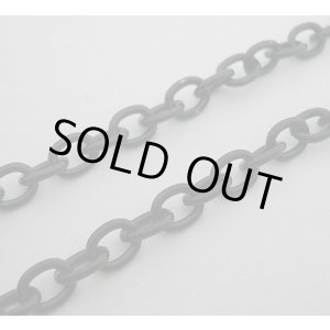 画像: 合金ブラックカラー丸あずきチェーン太　40/45/50cm