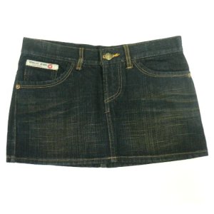画像: 【アウトレット】NongJoJeansリボン刺繍デニムミニスカート サイズS/M/L