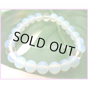 画像: オブシディアンオパール8mm 天然石ブレス サイズS/M/L