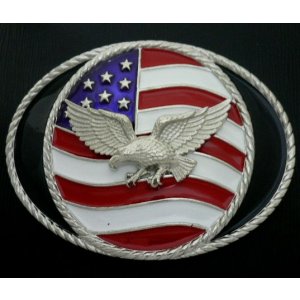 画像: メタルバックル　ＵＳＡイーグル