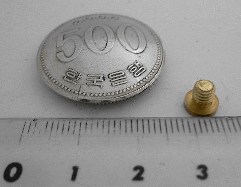 画像: 韓国５００ウォンb　コインコンチョ　直径26mm