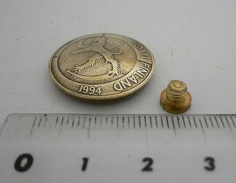 画像: フィンランド１マルク　コインコンチョ　直径22mm