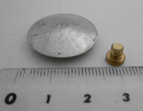 画像: 韓国１００ウォンa　コインコンチョ　直径24mm