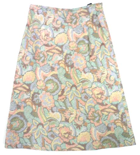 画像1: 【アウトレット】LeLionceau花柄スカート　日本製