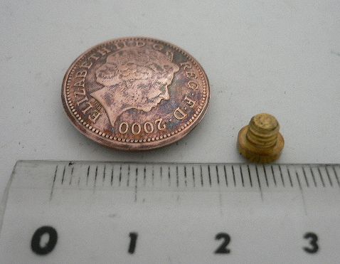 画像: イギリス１ペニーa　コインコンチョ　直径20mm