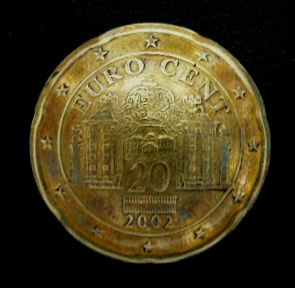 画像1: 欧州連合(オーストリア)２０ユーロセント　コインコンチョ　直径22mm