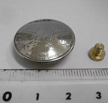 画像: アメリカミッソーリ州２５セント　コインコンチョ　直径24mm
