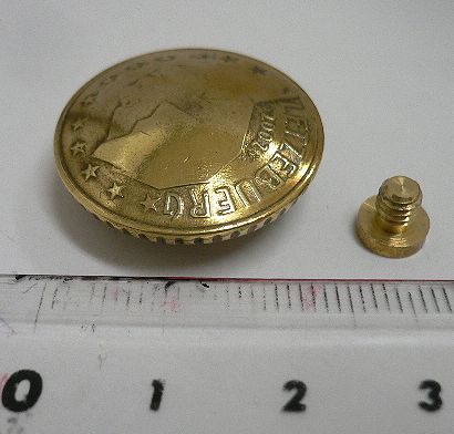 画像: 欧州連合(ルクセンブルグ)５０ユーロセント　コインコンチョ　直径24mm 