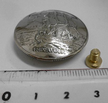 画像: ニュージーランド５０セント　コインコンチョ　直径32mm 