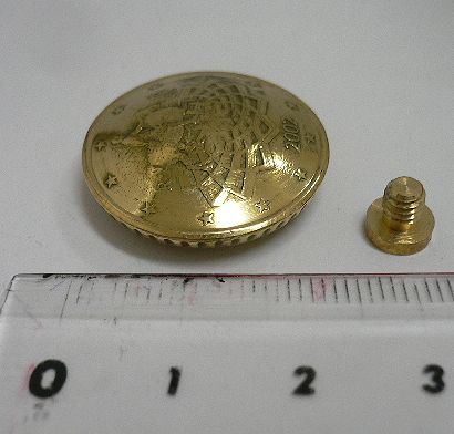 画像: 欧州連合(イタリア)５０ユーロセント　コインコンチョ　直径24mm 
