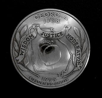 画像1: アメリカジョージア州25セント　コインコンチョ　直径24mm