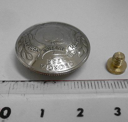 画像: アメリカジョージア州25セント　コインコンチョ　直径24mm