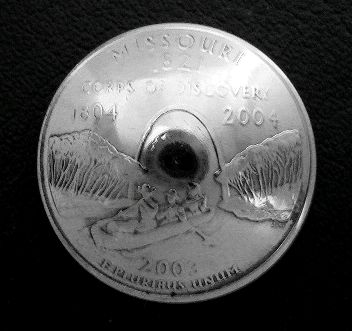 画像1: アメリカミズーリ州２５セント　コインコンチョ　直径24mm