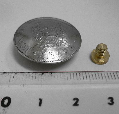 画像: ボリビア５０センタボ　コインコンチョ　直径24mm