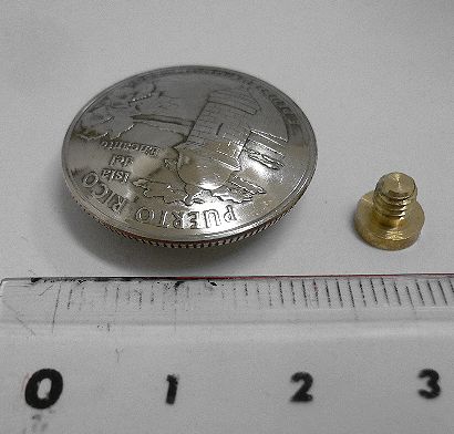 画像: アメリカプエルトリコ州２５セント　コインコンチョ　直径24mm