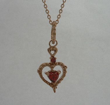 画像: ピンクゴールドコートシルバーペンダント