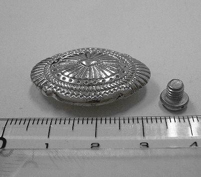 画像: シールドメタルコンチョ　直径　29mm×19mm