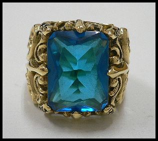 画像: Brassブルージルコニアリング