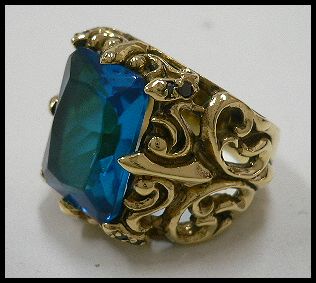 画像: Brassブルージルコニアリング