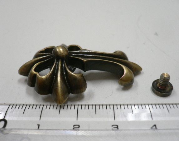画像: クロムハーツ風クロス メタルコンチョ　古美色　直径　42mm×29mm 