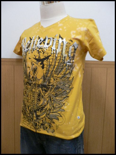 画像: 【アウトレット】EXCURSIONフェザースカルプリントTシャツ　Ｍサイズ