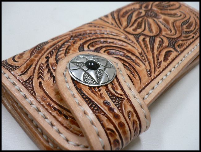 画像: オニキス付ハザード　メタルコンチョ　直径　29mm 