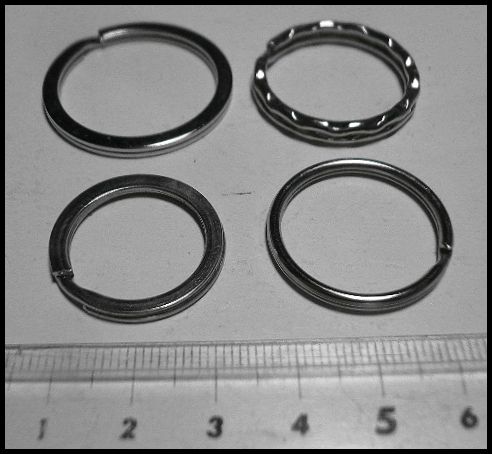 画像: 合金製キーリング　連結金具4種より