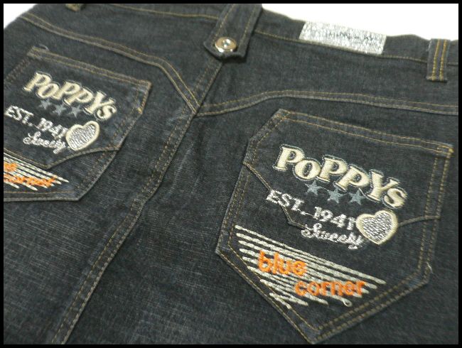 画像: 【アウトレット】NongJoJeans刺繍POPPYsデニムスカート Mサイズ
