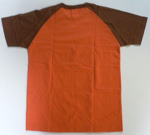 画像: 【アウトレット】SWEET-ORRラグラン Tシャツ　オレンジ×茶　Mサイズ
