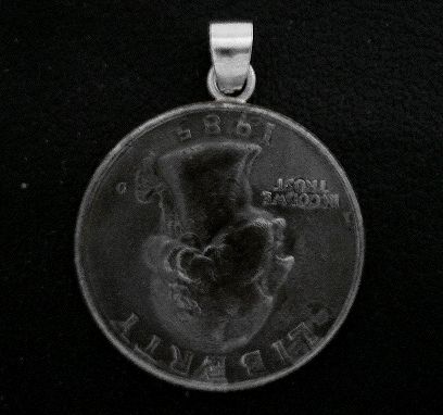 画像: アメリカ２５セントコイン ペンダントA　24mm