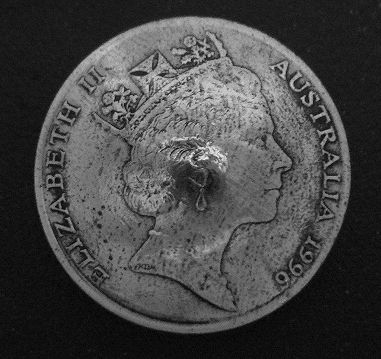 画像1: オーストラリア２０セントc　コインコンチョ　直径27mm 