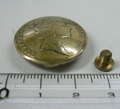画像: オーストラリア１ドルa　コインコンチョ　直径26mm 
