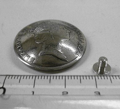 画像: オーストラリア２０セントc　コインコンチョ　直径27mm 