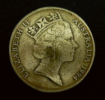 画像1: オーストラリア１ドルa　コインコンチョ　直径26mm 