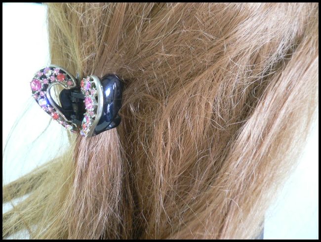 画像: ラインストーン ヘアクリップ typeO