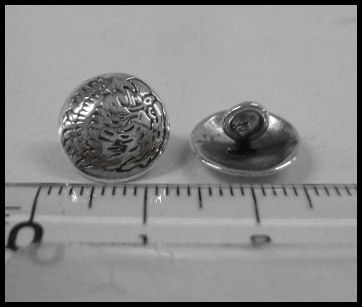 画像: シルバーコンチョ イーグル　ループ式　直径　12mm