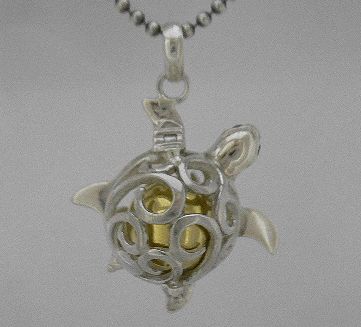 画像: ホヌ バスケット ガムランボール　シンセティックルビー付