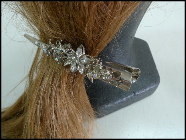 画像: ラインストーン ヘアクリップ コンコルドtypeC