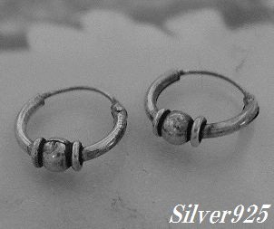 画像1: シルバーピアス　フーブ