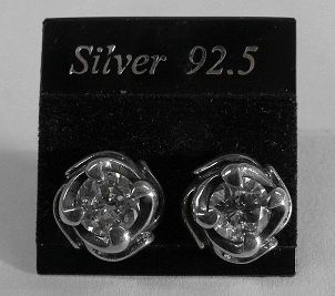 画像: シルバーピアス　ジルコニア