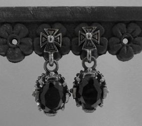 画像: シルバーピアス オニキス